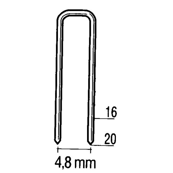 Staples 16 mm MET 4000 (10 000pcs) 