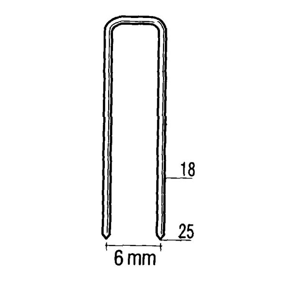 Staples for MET 4/606 18 mm (5000)